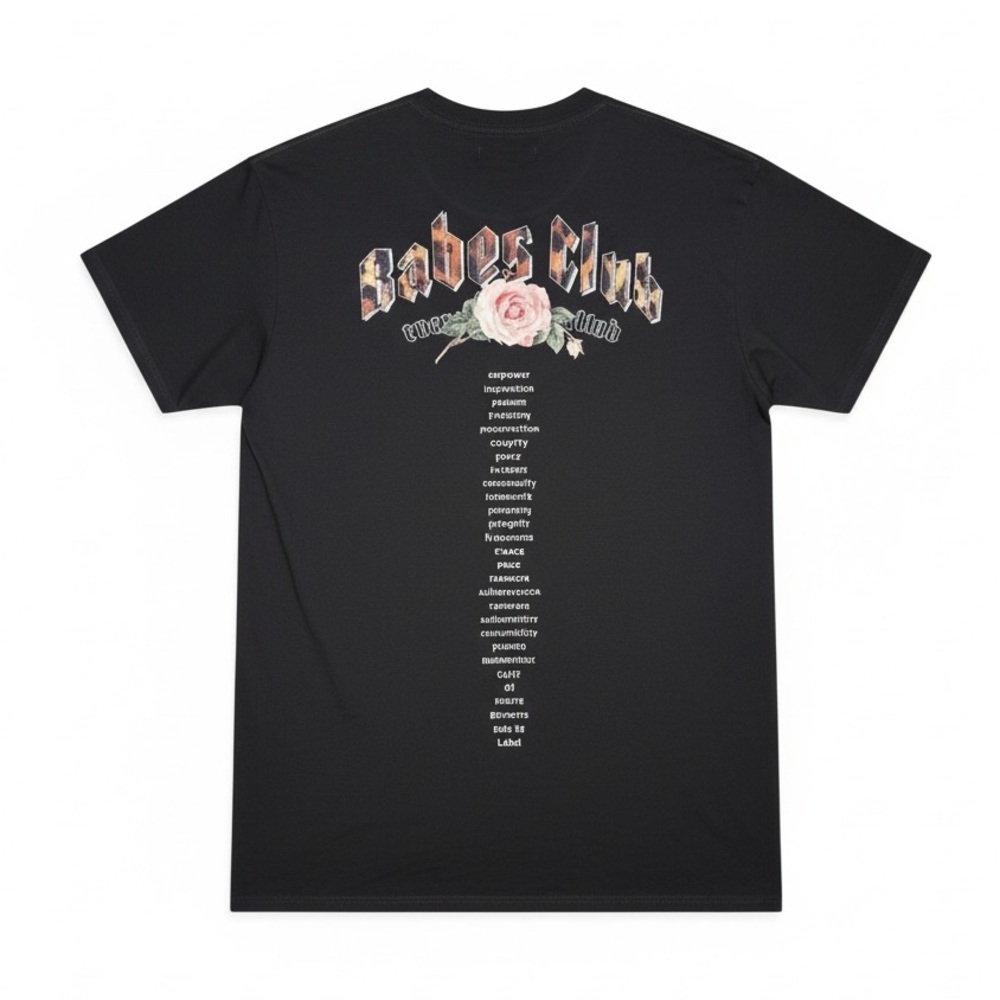Brunette The Label “Babes Club” Oversized T-Shirt Dress